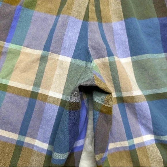 Merona Shorts Blue & Green Plaid Chino Size 6 - Picture 16 of 16
